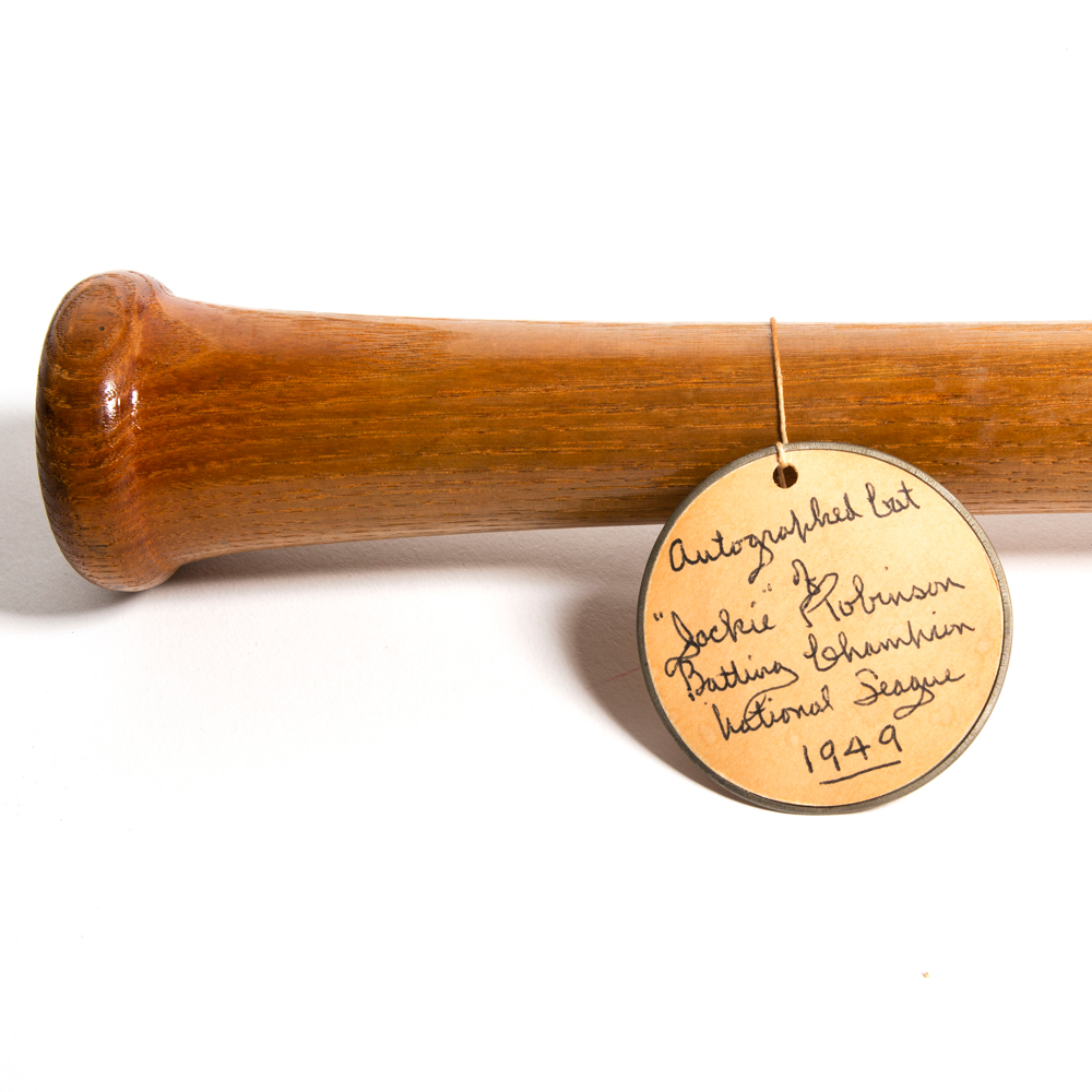Jackie Robinson Single Signed Professional Model Game Bat - Collectable