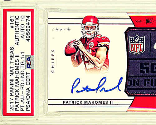 You Can Own a Piece of This Patrick Mahomes Rookie Card Worth