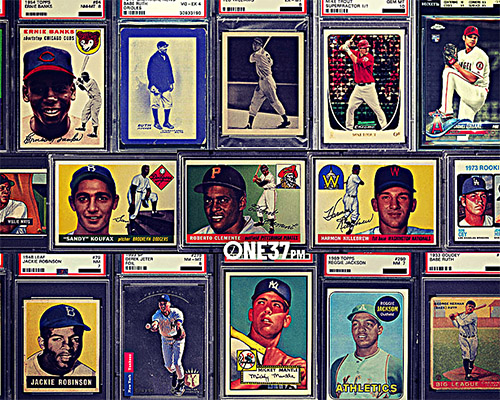 Image of a Collage of Baseball Cards