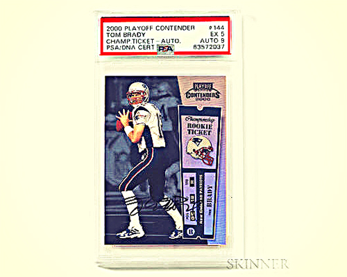 Image of a Tom Brady Rookie Card