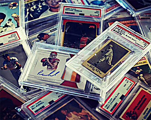 Image of a collage of sports cards