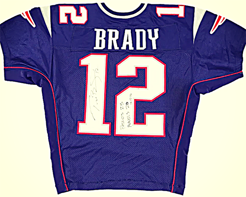 Image of a Game Used TB12 jersey