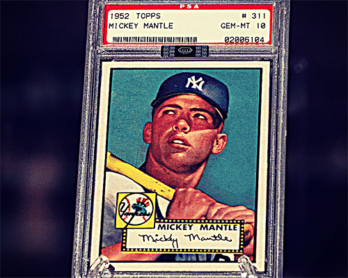 Image of a PSA 10 '52 Mantle