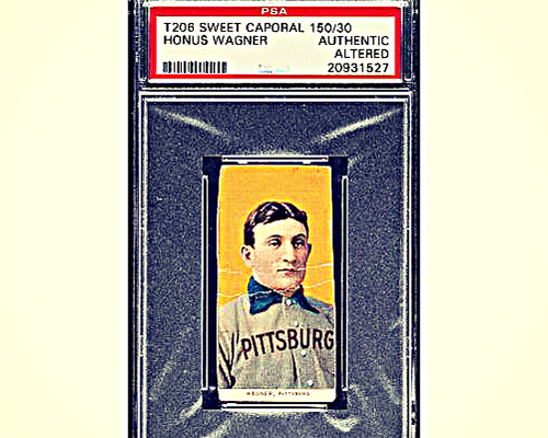 Honus Wagner T206 Card with Sides Cut Off Sells for $1.5M at