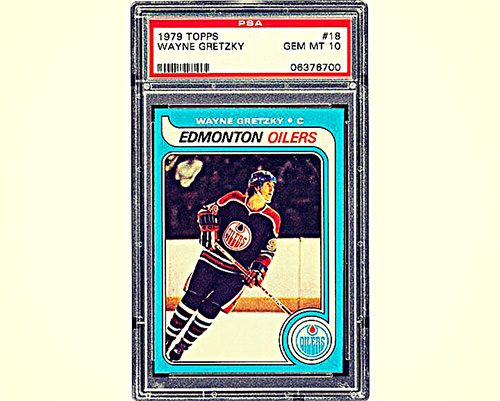 Image of a Gretzky rookie card