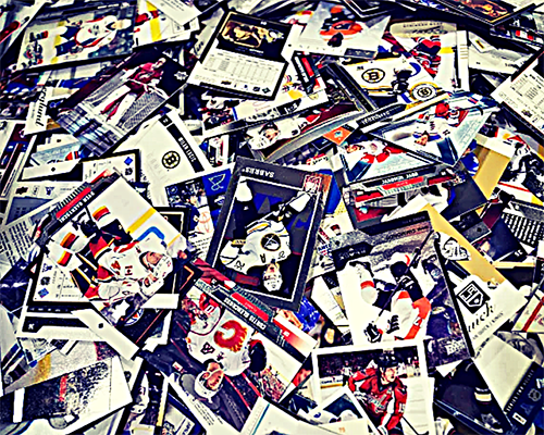 Image of a Collage of Hockey Cards
