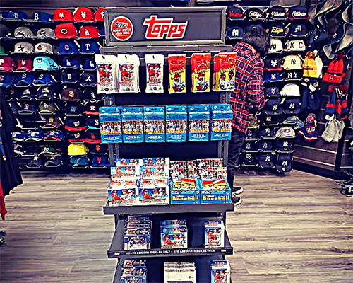 Image of a Topps Display at Lids