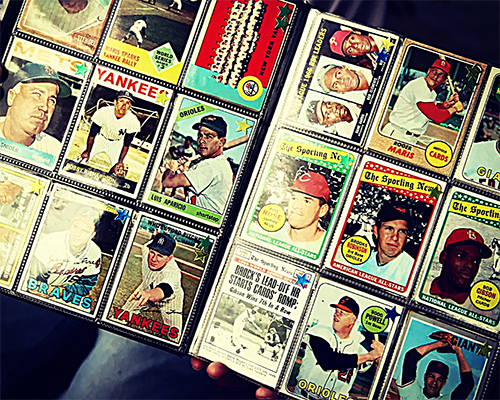 Image of a baseball card collage